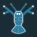 Clawy logo on dark background 128px